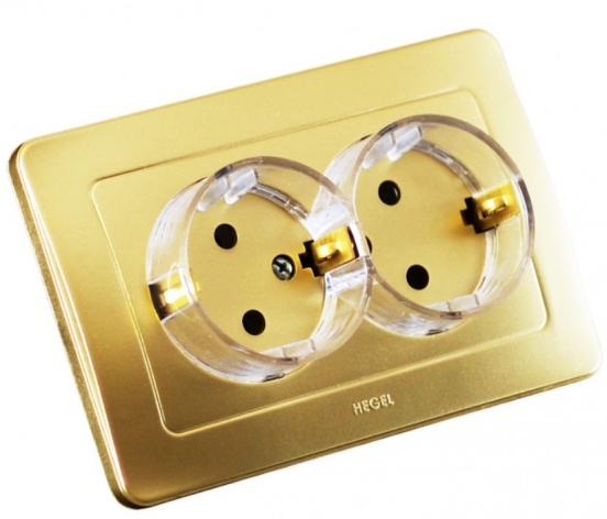Изображение товара Розетка с заземлением HEGEL РС16-382-07 - надежное решение для безопасности дома