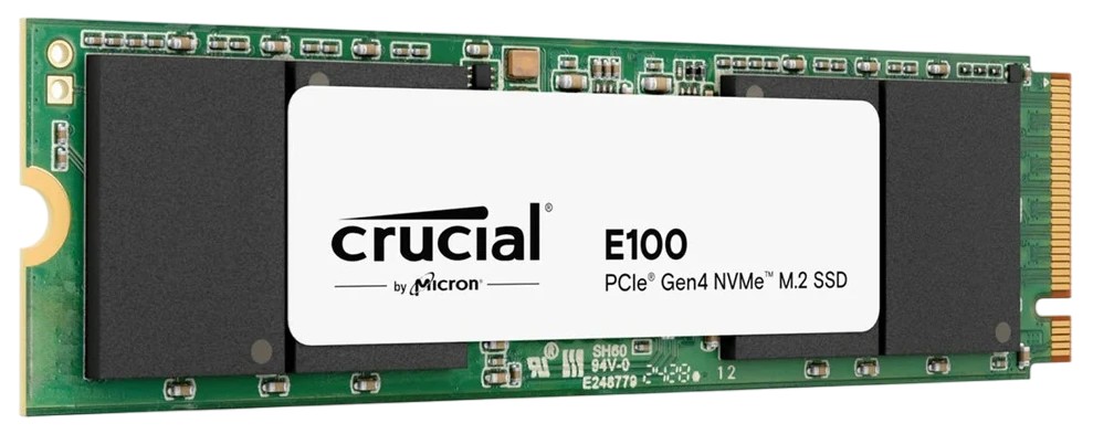 

Накопитель SSD M.2 2280 Crucial E100 2TB, 5000/4500MB/s, TBW 100, MTBF 1M, E100