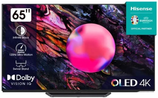 Изображение товара Телевизор Hisense 65A85K OLED 4K HDR 120 Гц Smart TV