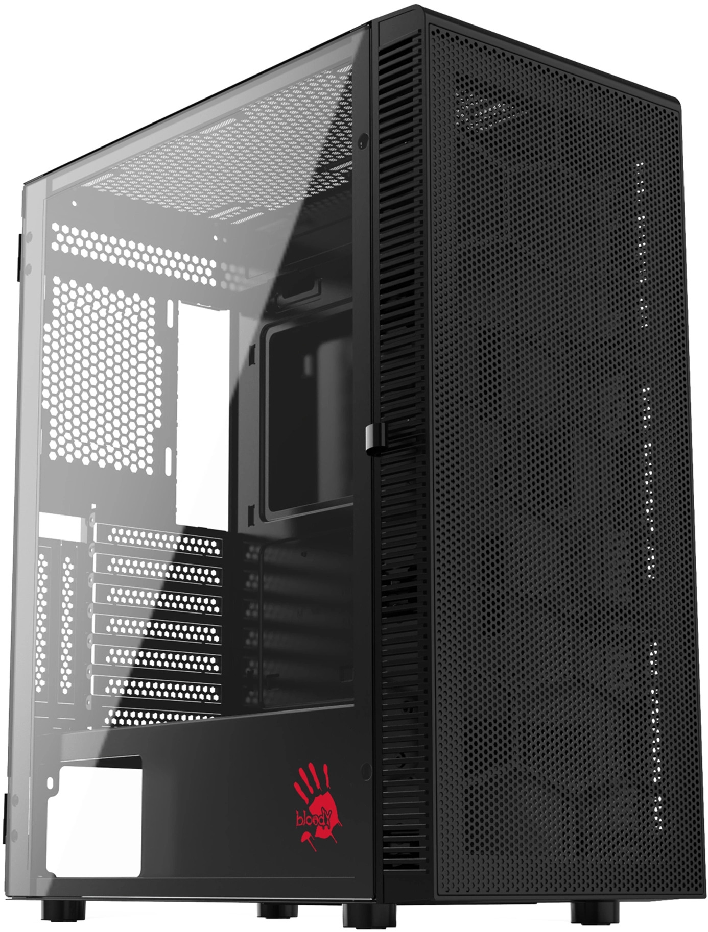 

Корпус ATX Bloody BD-CC116-BK без БП, боковая панель из закалённого стекла, USB 2.0, USB 3.0, BD-CC116-BK