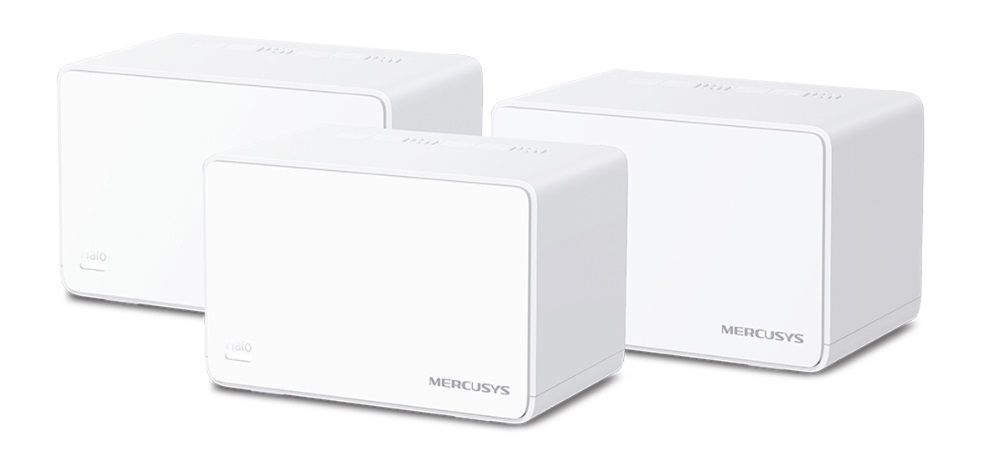 

Маршрутизатор Mercusys Halo H80X(3-pack) AX3000 Whole Home Mesh Wi-Fi 6 System, Halo H80X(3-pack)