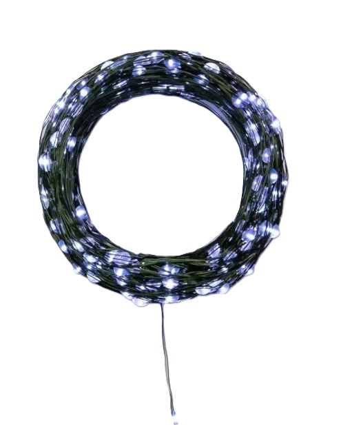 

Гирлянда NEON-NIGHT 303-285 светодиодная роса с контроллером 50м, 500LED, белый, IP20, 230В, зеленый провод, 303-285