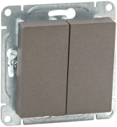 фото Переключатель двухклавишный  EKF UP1-SWM-21