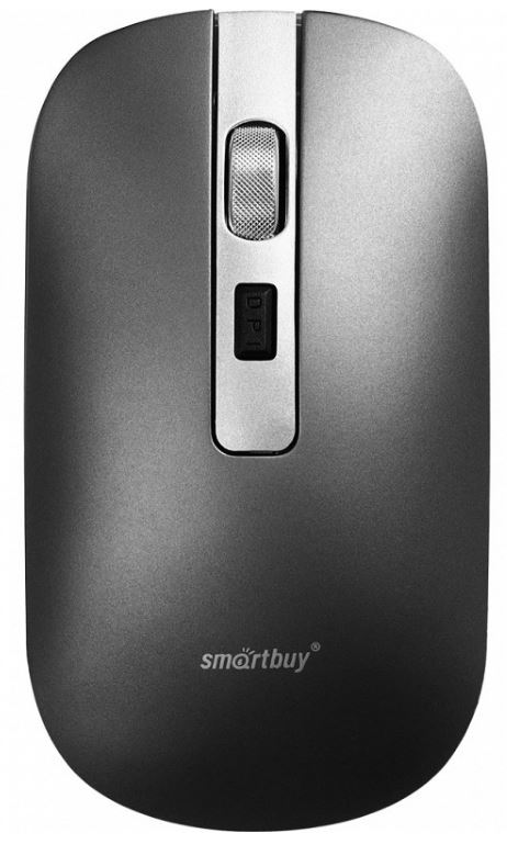 

Мышь Wireless SmartBuy 402CAG с зарядкой от USB серый металлик (1/40), 402CAG