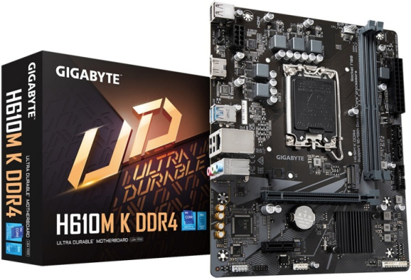 Изображение товара Материнская плата GIGABYTE H610M K DDR4 для игровых ПК