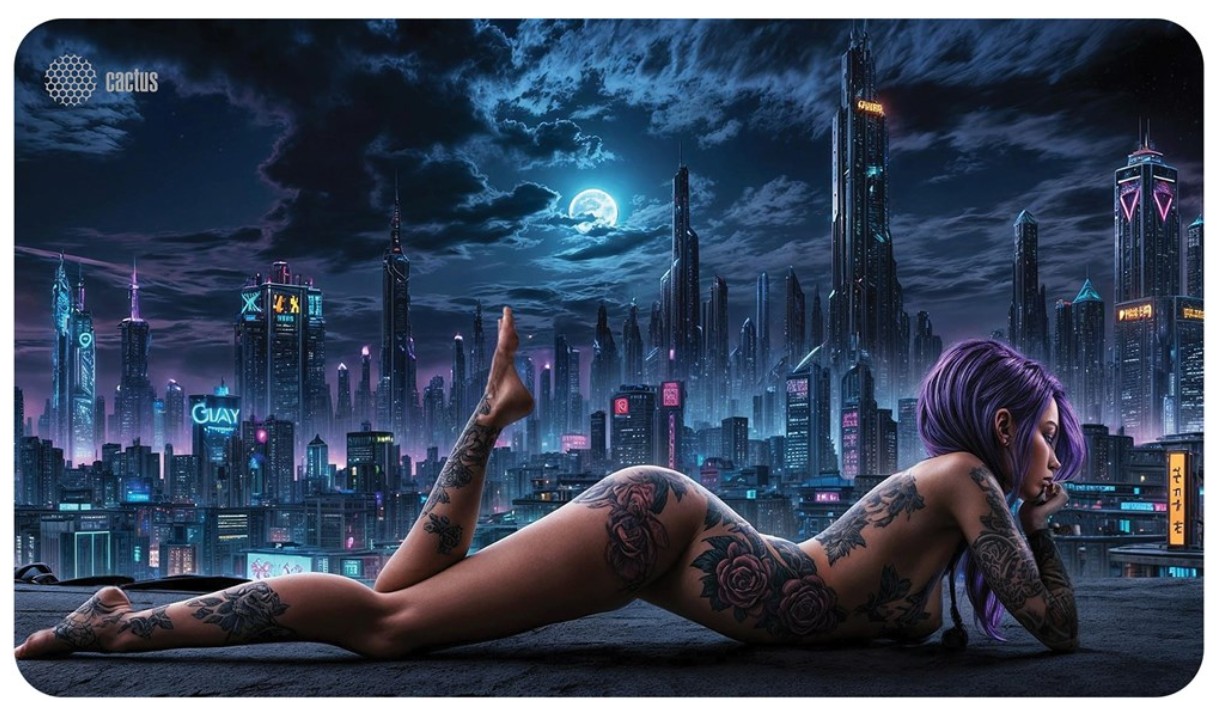 

Коврик для мыши Cactus CS-MP-PRO03XLL Erotic girl 700x400x3мм, CS-MP-PRO03XLL