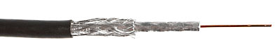 

Кабель коаксиальный RG 6 Hyperline COAX-RG6-100 (100 м) RG-6, 75 Ом (ТВ, SAT, CATV), жила - 18 AWG (1.02 mm, омедненная сталь), PVC, черный, COAX-RG6-100