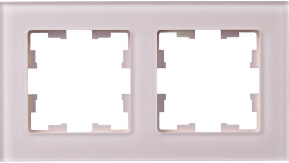 

Рамка двойная IEK BR-M22-G-31-K14 BRITE РУ-2-2-Бр Стекло розовый матовый, BR-M22-G-31-K14