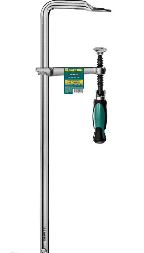 

Струбцина Kraftool Forge FF-500/120 32014-120-500 Kraftool тип F 500/120мм., 750 кгс, Forge FF-500/120