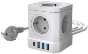 фото Сетевой фильтр  AGNI TP-VE4U5E-C-5m-white