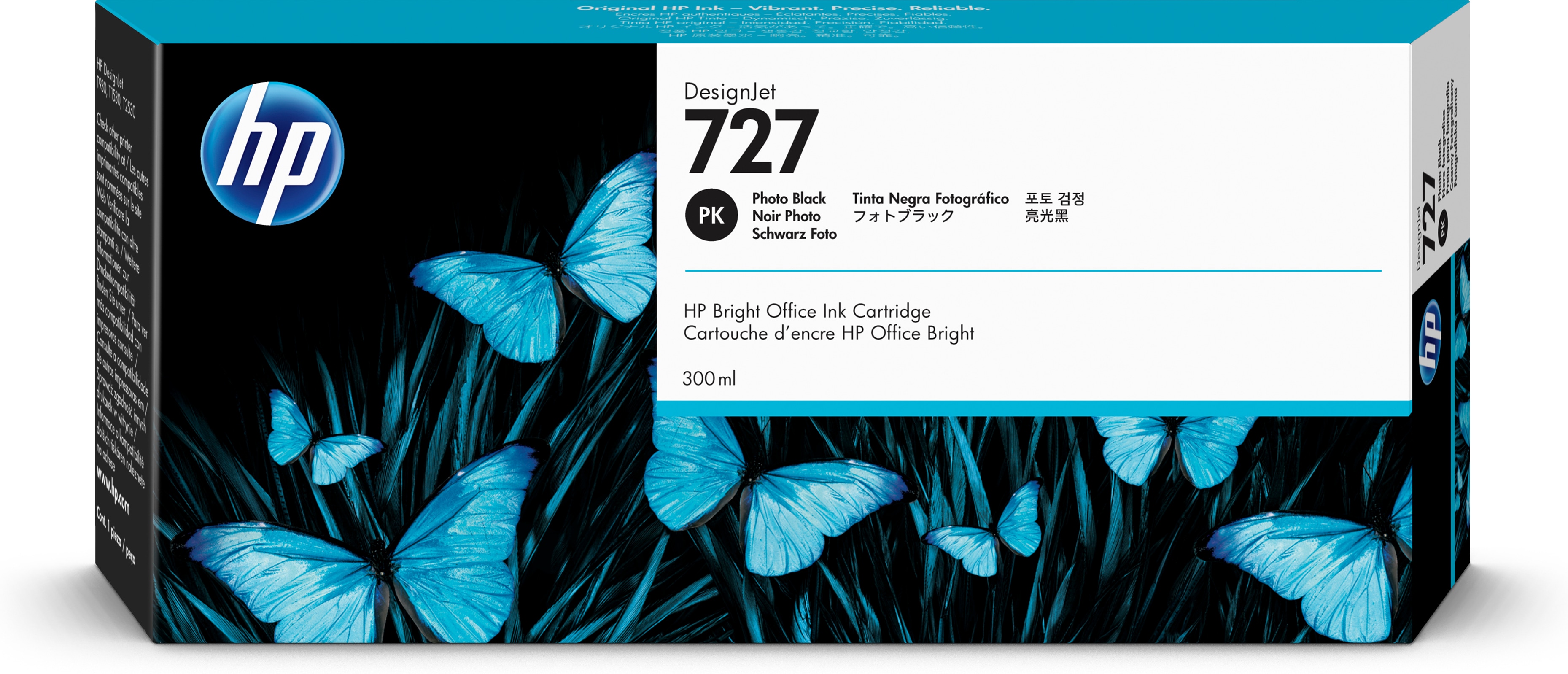 

Картридж HP 727 F9J79A фото черный для HP DJ T1500/T1530/T2500/T2530/T920/T930 (300мл), 727