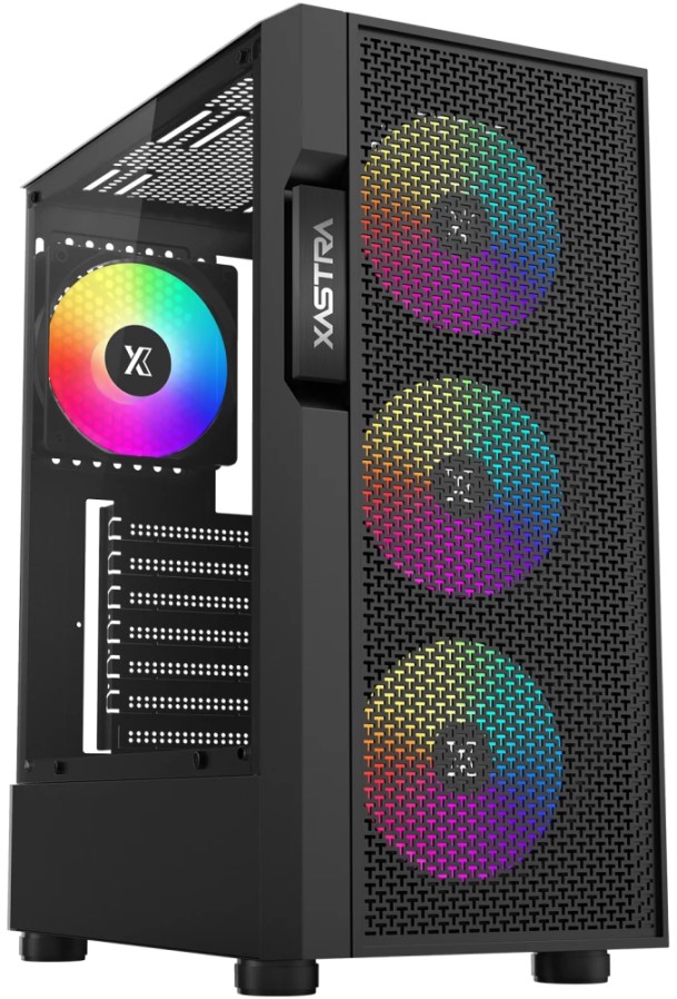 

Корпус ATX Xastra A302 4FRGB без БП, боковая панель из закалённого стекла, 2*USB 2.0, USB 3.0, A302 4FRGB