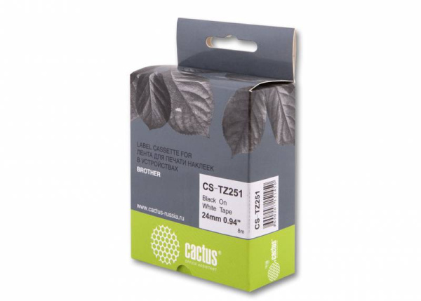 Изображение товара Картридж Cactus CS-TZ251 для Brother PT-1010 и других моделей