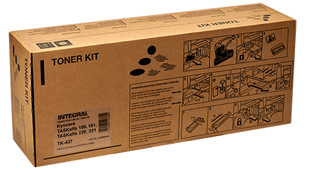 

Тонер-картридж Integral TK-435 Chip 12100040 Kyocera TASKalfa 180, 181, 220, 221, TK-435 Chip