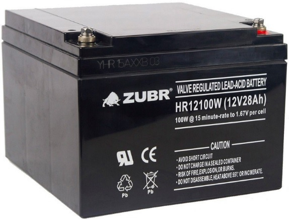 Изображение товара Батарея ZUBR HR12-100W(ZUBR)