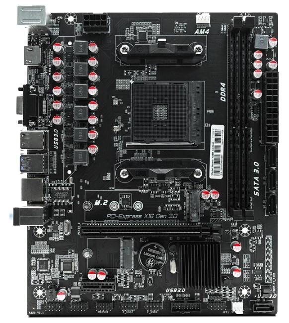 

Материнская плата mATX CBR MB-AFA320M-RTL (AM4, AMD A320, 2*DDR4, PCIe, M.2, 4*SATA, VGA, HDMI, 2*USB 2.0, 2*USB 3.0), MB-AFA320M-RTL