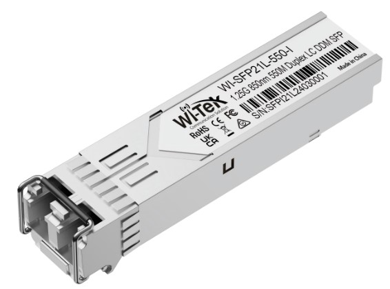 

Модуль SFP Wi-Tek WI-SFP21L-550-I промышленный с разъемом LC, до 550м, WI-SFP21L-550-I