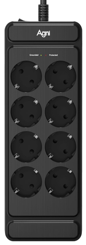 

Сетевой фильтр AGNI TP-FS8E-3m-black 8 розеток, 16А, 4000Вт, 220-250В, 3 м, 3x1,5mm2, черный, TP-FS8E-3m-black