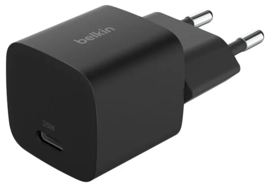 

Зарядное устройство сетевое Belkin WCA012kqBK 25W USB-C Wall Charger 25W With PPS. Цвет: черный, WCA012kqBK