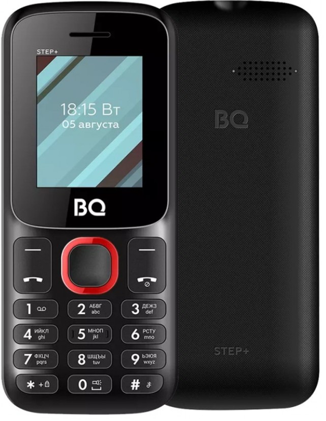 

Мобильный телефон BQ 1848 Step+ Black+Red 1.77 ", BT, SIM: 2, 600 mAh, 1848 Step+ Black+Red