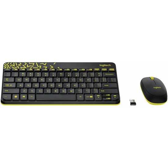 

Клавиатура и мышь беспроводная (комплект) Logitech MK240 Nano черный, 920-008213, MK240