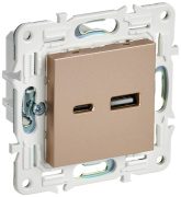 фото Розетка USB IEK SK-U22-D31-K98