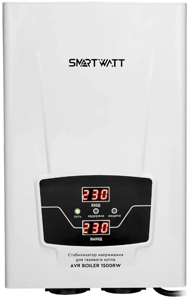 

Стабилизатор напряжения SmartWatt AVR BOILER 1500RW 4512020020001 для газового котла, AVR BOILER 1500RW