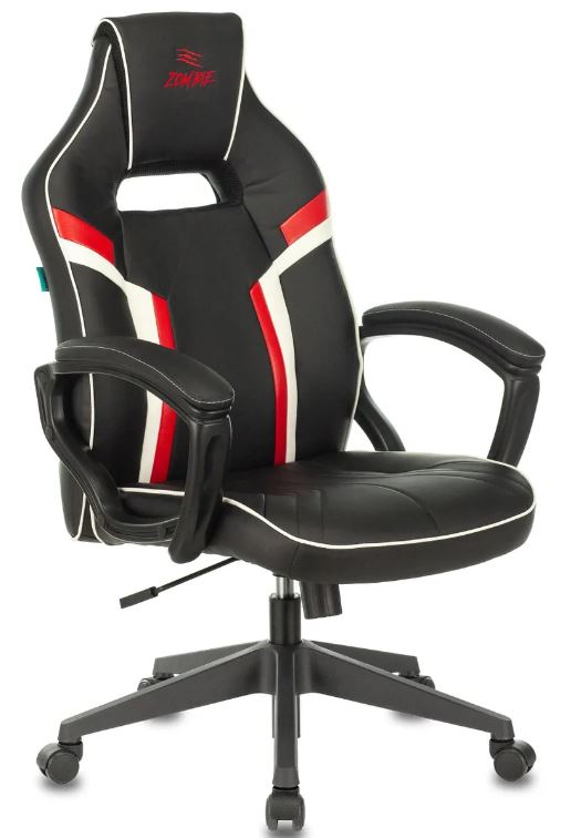 

Кресло игровое ZOMBIE Z3 черный/красный эко.кожа с подголов. крестов. пластик, Z3