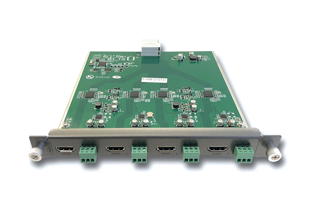 

Карта TNTV TNTv/TNT MMS-4HTI-HDMI интерфейсная, HDMI, 4 внешних входных порта: HDMI (интегрированный конвертер видеоразрешений/scaler;для коммутаторов, MMS-4HTI-HDMI