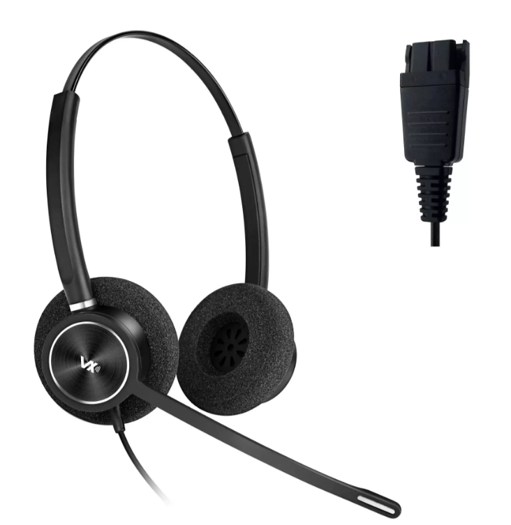 

Гарнитура VoiceXpert VXH-300DQ QD (2 динамика, QD-Plantronics), VXH-300DQ