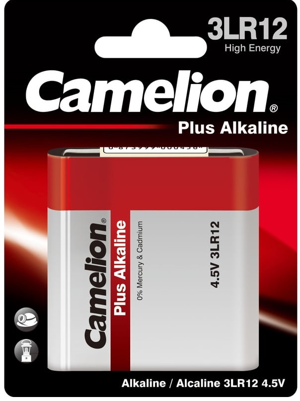 

Батарейка Camelion Plus Alkaline 3LR12 BL-1 CAMELION 1656 (батарейка,4.5В), Plus Alkaline 3LR12 BL-1
