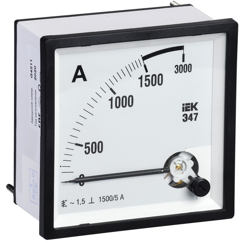 

Амперметр IEK IPA20-6-2000-E Э47 2000/5А кл. точн. 1,5 96х96мм, IPA20-6-2000-E