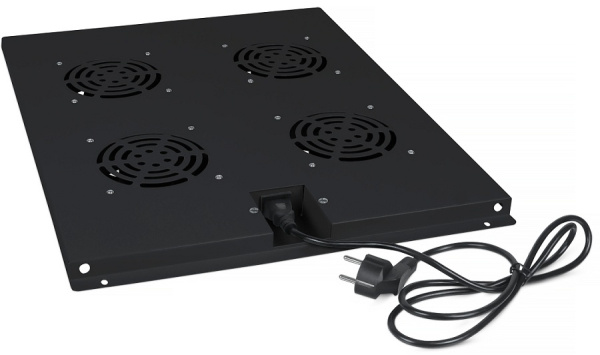 Изображение товара Вентиляторный модуль Cabeus TRAY-80-BK для напольных шкафов 800 мм