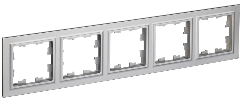 

Рамка пятерная IEK BR-M52-12-K47 BRITE РУ-5-Бр Алюминевый/Алюминевый, BR-M52-12-K47
