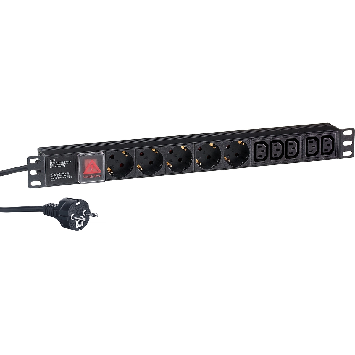

Блок розеток Exegate ServerPro PDU-19H009 Al-5C135S-EU2.5CU-SW EX280867RUS (19", 1U, Алюминий, 5 IEC 320 C13, 5 Schuko, кабель с евровилкой VDE-250V-1, ServerPro PDU-19H009 Al-5C135S-EU2.5CU-SW