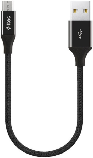 Изображение товара Интерфейсный кабель TTEC 2DK25S USB-A - Micro USB 30 см черный