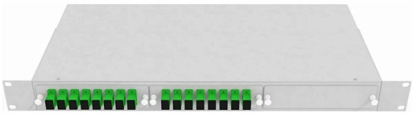 Изображение товара Кросс оптический стоечный Vimcom СКРУ-1U-16SC/А-SM-16AD+16PT-GR