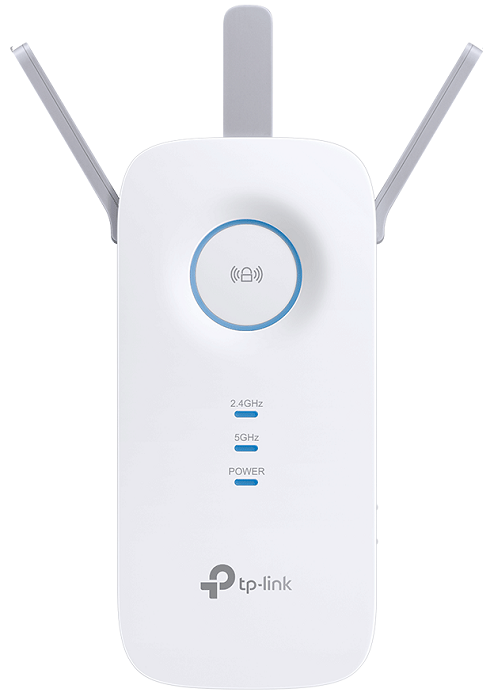 

Усилитель сигнала Wi-Fi TP-LINK RE550 AC1900, два диапазона Wi-Fi, три внешние антенны, 1 гигабитный порт, WPS, умный индикатор сигнала, 3×3 MU-MIMO,, RE550