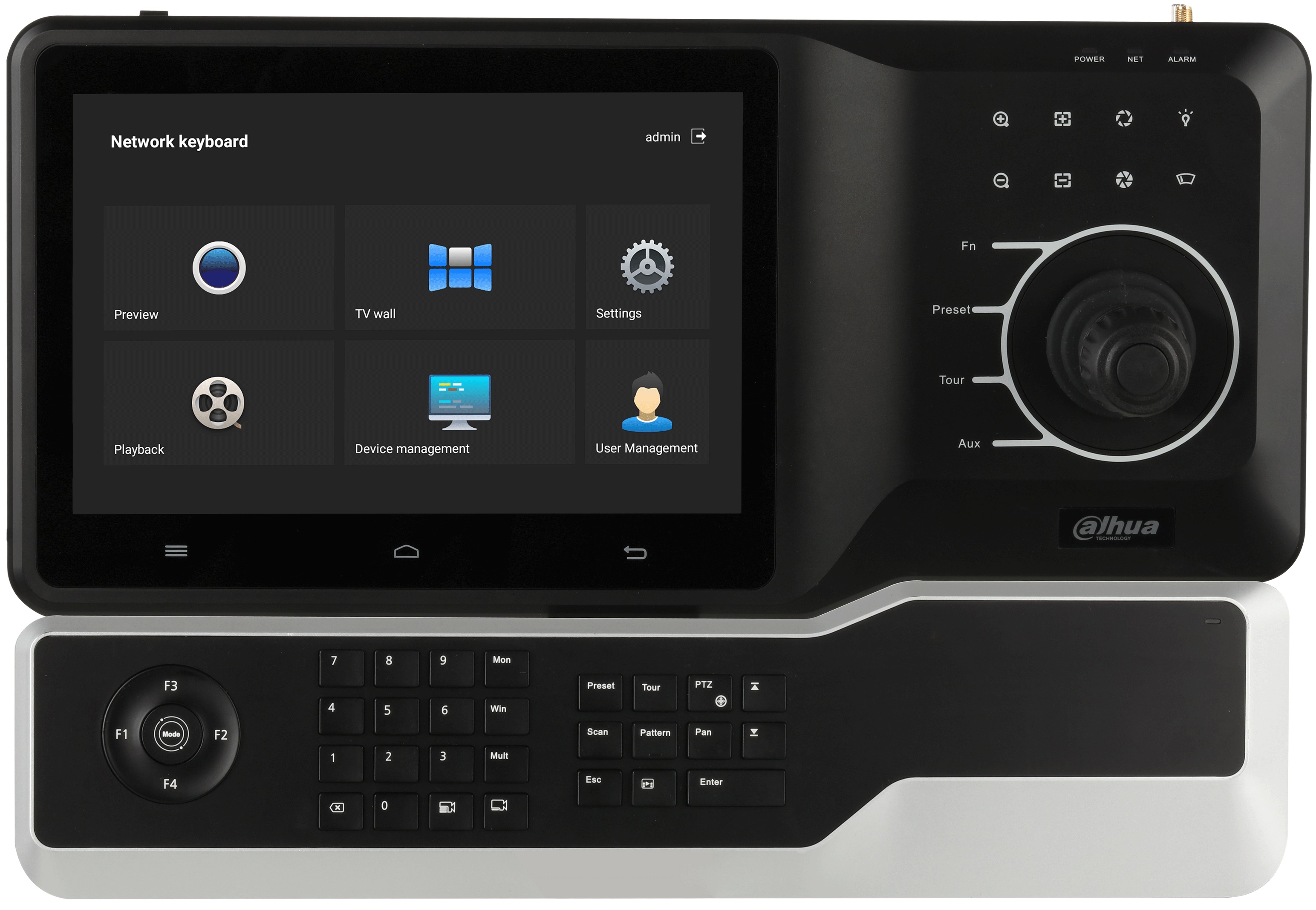 

Пульт Dahua DHI-NKB5200-F PTZ-управления с дисплеем с Wi-Fi ОС: Android 7.1, DHI-NKB5200-F