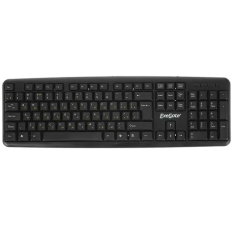 Изображение товара Клавиатура Exegate Professional Standard LY-405 проводная мембранная черная 105 клавиш