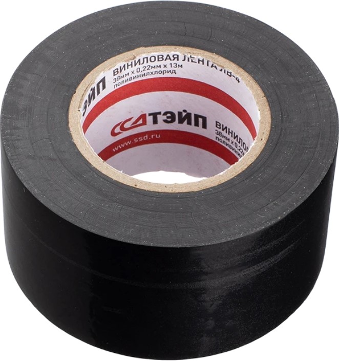 

Изолента ССД 120804-00088 виниловая ЛВ-4 ТЭЙП 38ммх0,22ммх13м, 120804-00088