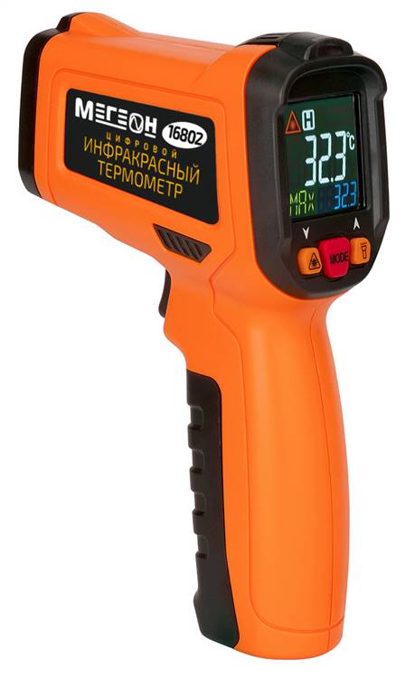 

Термометр инфракрасный МЕГЕОН 16802 промышленный, -50 … 800°С, оптич. разреш.: 12:1, с термопарой (пирометр), 16802
