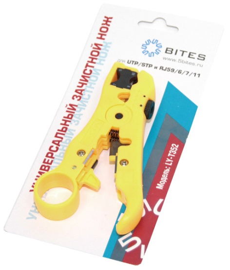 Изображение товара Нож для удаления изоляции кабелей 5bites LY-T352 с регулировкой лезвий