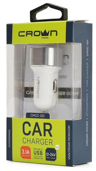 фото Зарядное устройство автомобильное Crown CMCC-001 в Санкт-Петербургe