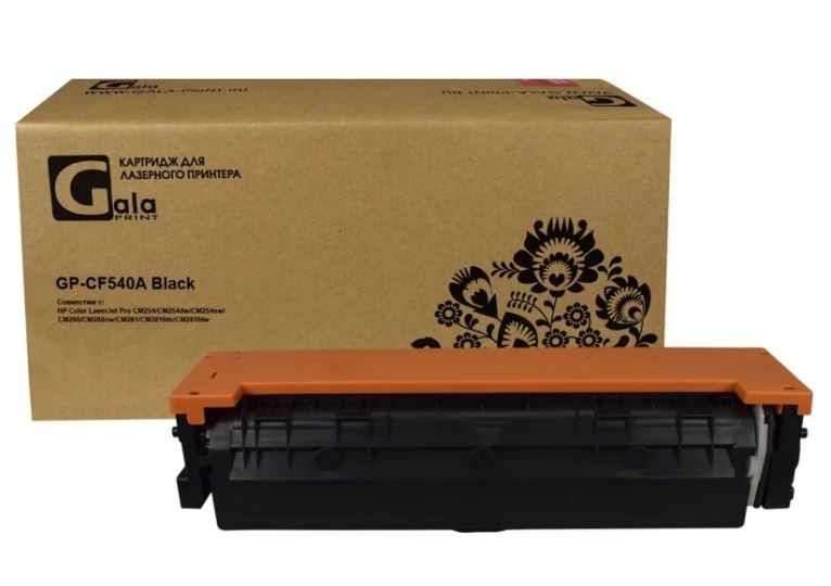 

Картридж GalaPrint CF540A black (№203A) 1400 копий, CF540A