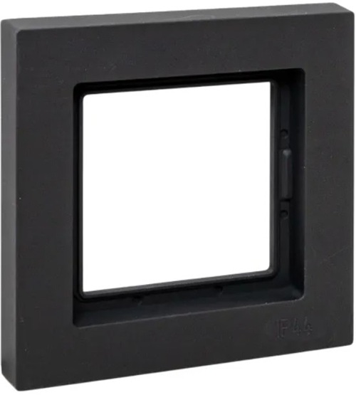 

Рамка одинарная EKF UP1-FPB-01-44 IP44, чёрная, пластик Эпика, UP1-FPB-01-44
