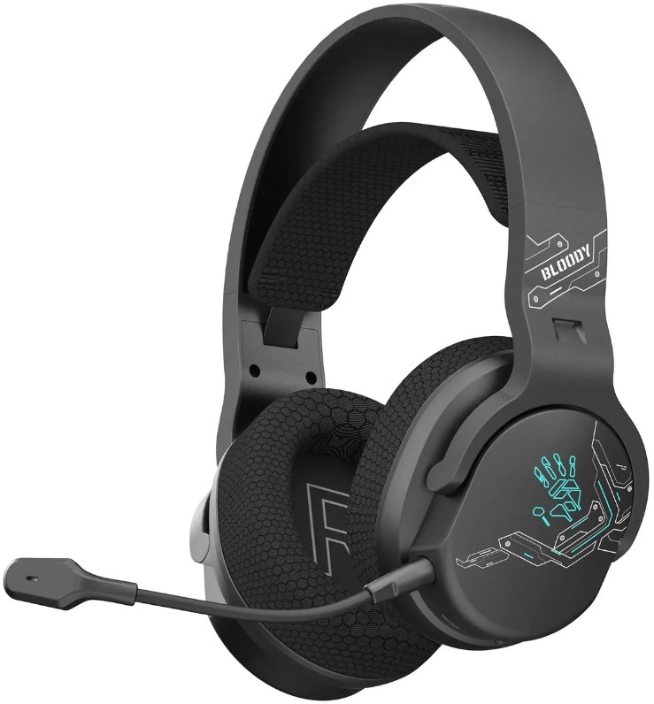 

Наушники A4Tech Bloody GR370 черные, с микрофоном, мониторные, BT/Radio/3.5mm, оголовье (1993716), Bloody GR370