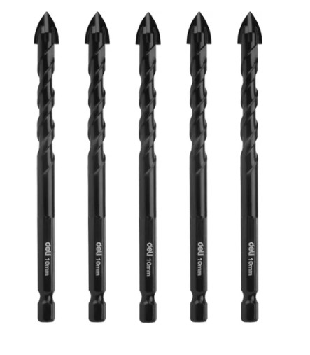 

Набор сверл Deli DH-CZZ010-E1 по стеклу/керамике/кафелю 10мм 5шт YG6X, шестигранный хвостовик 1/4HEX, кейс, DH-CZZ010-E1