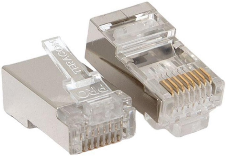 

Коннектор EKF TRP-PLUG-6FTP-20 RJ-45 TERACOM PRO экран. 8P8C 30мкд Cat.6 (упак.20шт), TRP-PLUG-6FTP-20