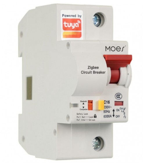 

Автоматический выключатель Moes ZCB-SC-1P16 Zigbee circuit breaker 1P 16A, ZCB-SC-1P16